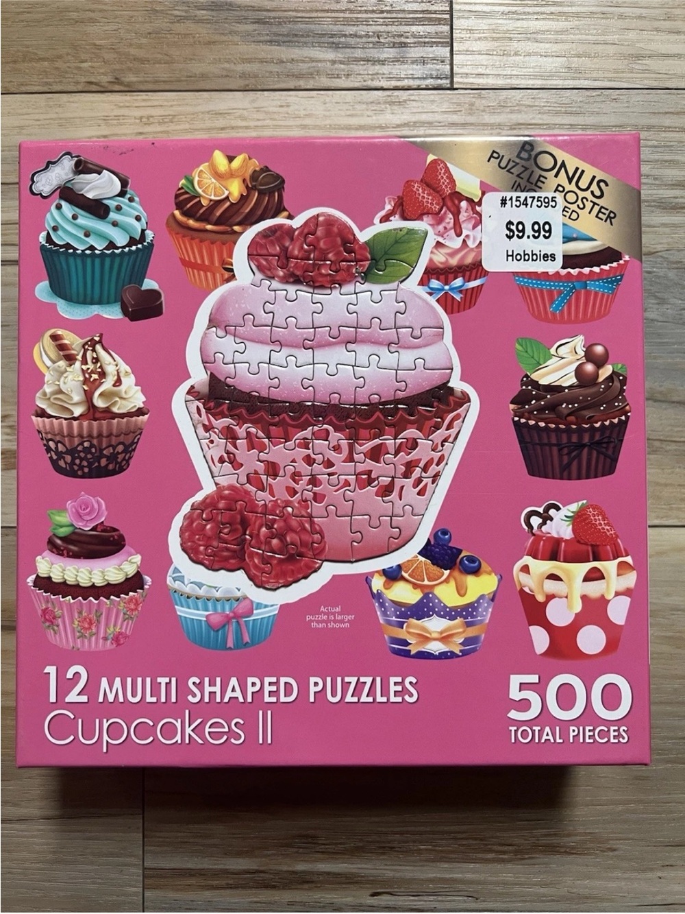12 Mini Shaped - Cupcakes - 500 Pieces RoseArt Jigsaw Puzzle #0079
